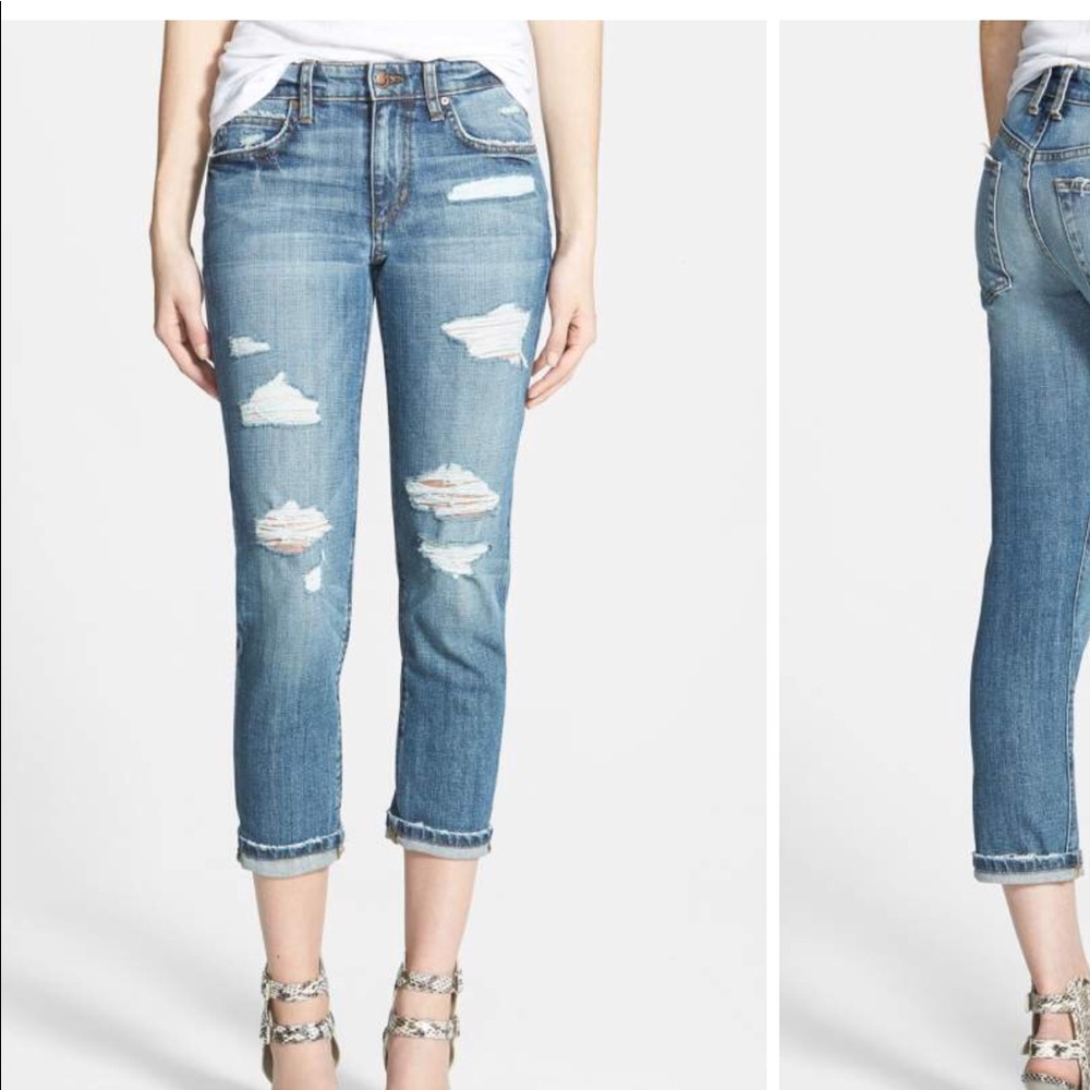 Joe’s Jeans Slim Boyfriend Crop Jeans “Gessa”